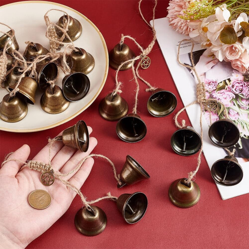 Door Knob Bells Set Witchy Home Decor 6 pcs 2