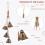 Door Knob Bells Set Witchy Home Decor 6 pcs 5