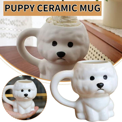Κεραμική κούπα Bichon Frise, 350ml, κατάλληλη για φούρνο μικροκυμάτων και πλυντήριο 1