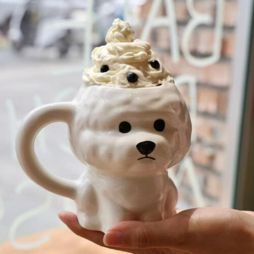 Κεραμική κούπα Bichon Frise, 350ml, κατάλληλη για φούρνο μικροκυμάτων και πλυντήριο 2