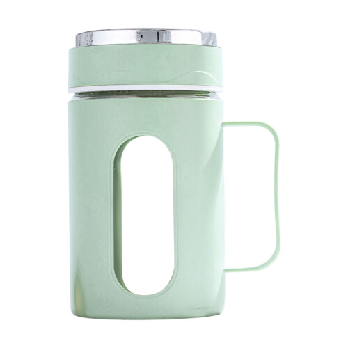 Διπλό γυάλινο ποτήρι με καπάκι και λαβή, 16oz 1
