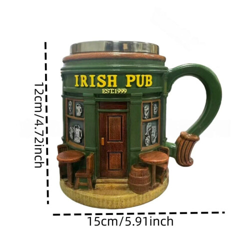 Κούπα καφέ Irish Bar – Κεραμικό διακοσμητικό κύπελλο για το γραφείο 2