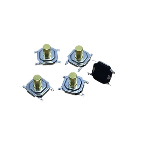 50PCS Διακόπτης με κουμπιά αφής 4x4mm με κουμπιά αφής 4x4x4.3mm με κεφαλή χαλκού SMD 1
