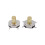 50PCS Διακόπτης με κουμπιά αφής 4x4mm με κουμπιά αφής 4x4x4.3mm με κεφαλή χαλκού SMD 5