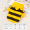 Striped Cute Bee Cat Costumes 8