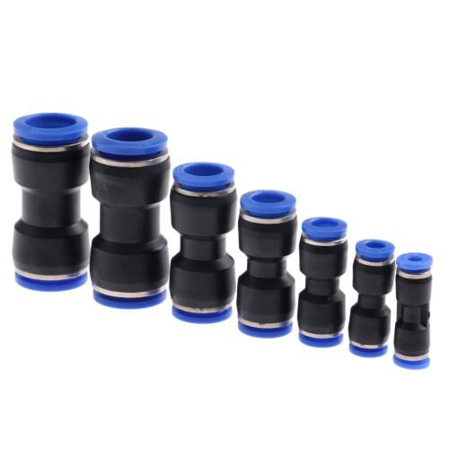 Conectori pneumatici drepți din plastic, 5 buc. 1