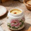 2-Pack Vintage Ceramic Egg Cups with Lids, Compatible with Soft/Hard Boiled & Poached Eggs 3