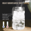 Pahar de bere în formă de doză de 20 oz, borosilicat, pachet de 1 2