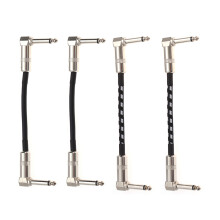 4Pièces Câble Ampli Cuivre Robuste Pour Guitare Et Basse Argenté