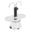 Cafetera de doble cabeza 100 ml 16,5x7 cm plateado 1