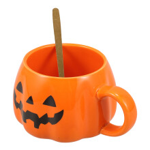 4Ensembles Mugs Halloween En Céramique Acier Noir
