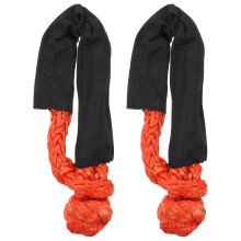 2Pièces Amarrage Flexible Noir Corde Shackle Avec Manchon Protecteur