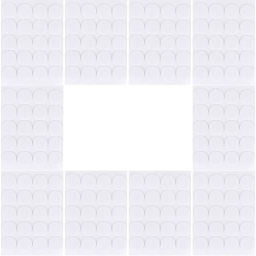 Stickers Mousse Adhésifs Pour Fixer Mèches De Bougie Blancs