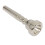 2Pièces Embouchures Trompette Cuivre Argent Pour King 1