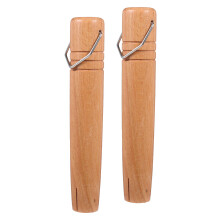 2Pcs Removable Japanese Style Wood Handles for Pots Fry Pans Saucepans