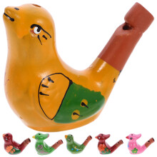 48Pièces Sifflets Oiseaux En Céramique Colorés Jouets Pour Enfants