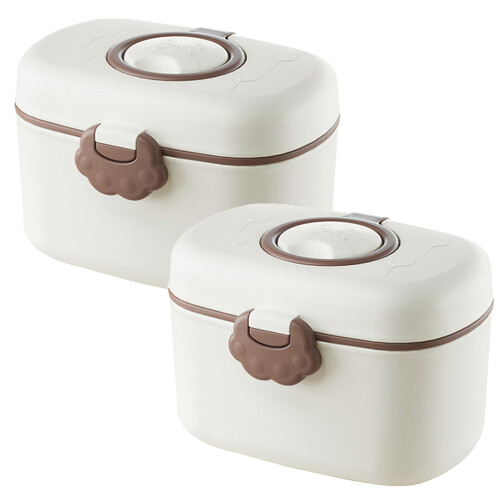 2Pièces Récipient Formule Bébé Portable Étanche Simple Utilisation