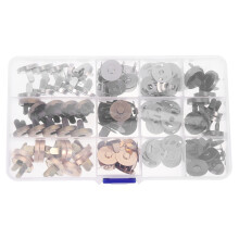 80Pièces Boutons Pression Assortis Pour DIY