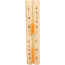 Minuteur Sauna 15 Min Bois Verre Sable Solide Décoratif