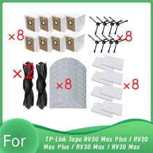 Accessoires Ultra-Résistants pour Aspirateur Robot pour Tapo RV30 Max / RV20 Max / RV30 Max / RV20 Max