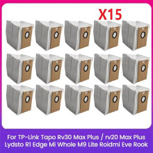 Dust Bag for  Tapo RV30 Max /RV20 Max /Lydsto R1 /MiWhole M9 Lite/ Eve Rook Vacuum Parts 15PCS