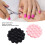 2 Stück runde multifunktionale Saugnäpfe Pink/Schwarz 3