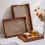 Wooden Serving Tray With Ergonomic Handle Ideal For-bamb  large 2