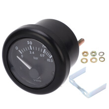 Easy Installation Voltage Gauge Meter Universal LED Electrical Car Voltmeter with Orange Light Dial Stainless Steel Dial Material High Sensitivity