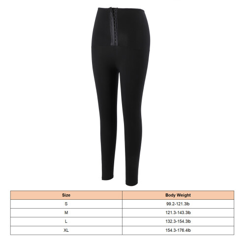 Women’s Sauna Sweat Pants High Waist Compression PU Leather M 1