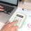 AuroraX Small Desk Calculator Cute Office Basic Calculator,Electric Standard 4 Function Calculator Study College Learning Supplies 5