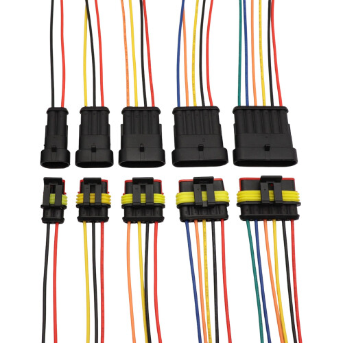 5Pcs Car Waterproof Connector Quick Disconnect Wire-5P 1
