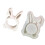 Moules en forme de lapin en Silicone, Surfaces-rond 1