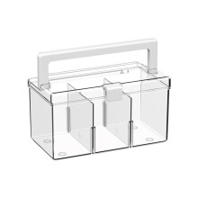 Stylish Transparent Storage-Transparent handle m With partition