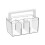 Stylish Transparent Storage-Transparent handle m With partition 1