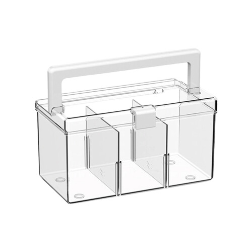 Stylish Transparent Storage-Transparent handle m With partition