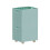 Contemporary Stackable Rolling Plastic Bin  Movable-Blue 1