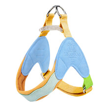 Breathable Safe Puppies Harnesses Reflective-sea blue S
