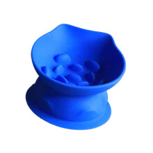Antislip slowfeederschotel voor kleine huisdieren,-Blauwe S