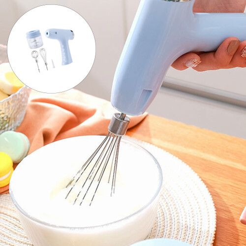 Handheld Tool For Dough And Food Items Electric Eggs-Blue 2