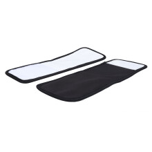 Organic Castor Oil Foot Pack Reusable Wraps, Black, 1 Pair