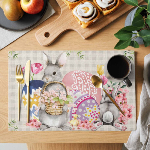Osterhasen-Tischsets, 33 x 48 cm, 2er-Set 1