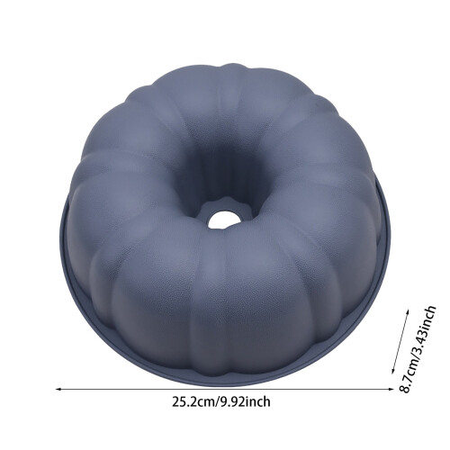 Round Deep Silicone Angel Food Cake Pan with Removable 2