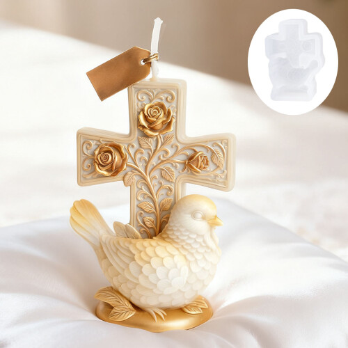 Silicone Candle Mould Pigeons Figure for Artistic Home Projects 2
