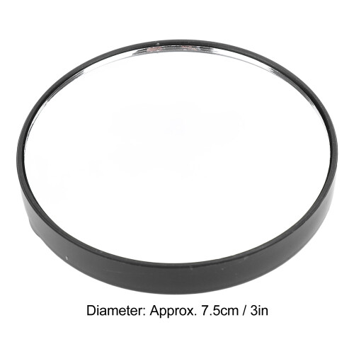 Specchio ingranditore 10X, nero, rotondo, per trucco, diametro 7,5 cm 1