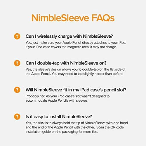 Θήκη και βάση σιλικόνης NimbleSleeve Premium για iPad, συμβατή μόνο με Apple Pencil Pro και 2ης γενιάς 2