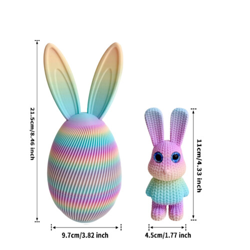 3D-printet påskehareæg med overraskelsesfigur - 1