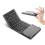 Portable Foldable Bluetooth Keyboard with Touchpad – Ultra-Slim Wireless Keyboard Compatible with Android, iOS, Tablet | Compact Travel Design | 4