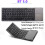 Portable Foldable Bluetooth Keyboard with Touchpad – Ultra-Slim Wireless Keyboard Compatible with Android, iOS, Tablet | Compact Travel Design | 5