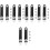 10Stk Tragegurte Bass Universal Leder Stahl Schwarz 6