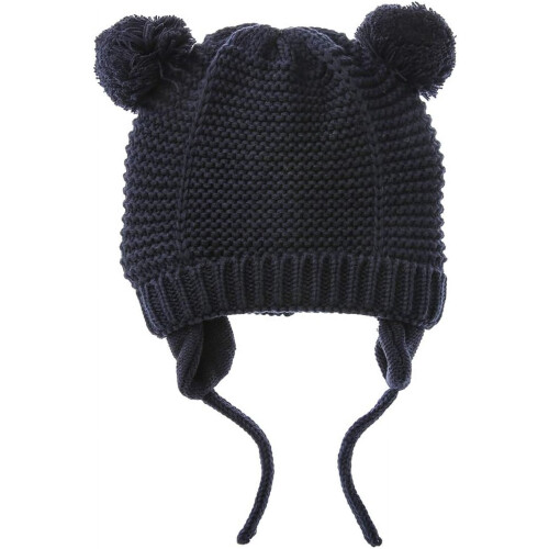Baby Beanie Hat with Earflaps - Soft Knit Winter Hat for 1